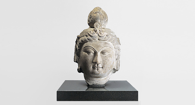 Head of a Seated Bosatsu (Bodhisattva)