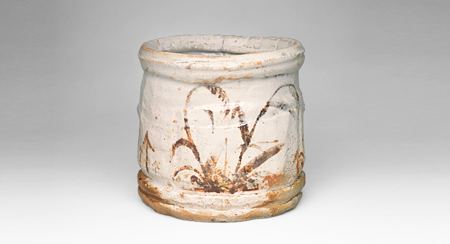 Fresh Water Container with Autumn Grasses Design 