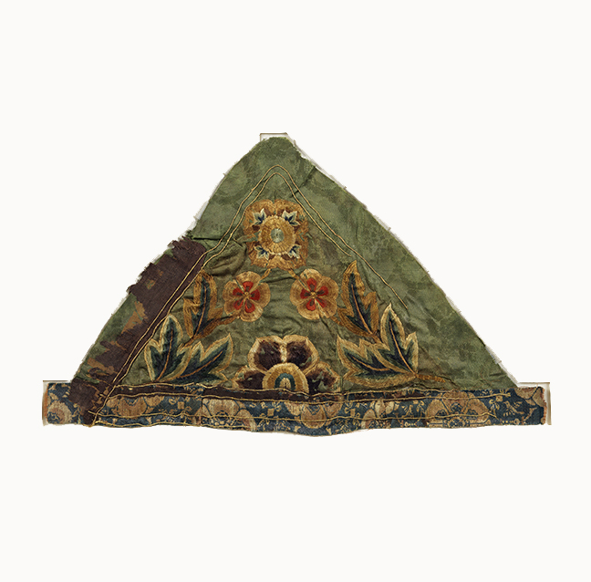 Triangular Head of an Embroidered Banner