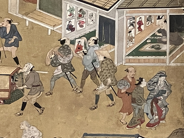 伊勢参宮道中図屏風
