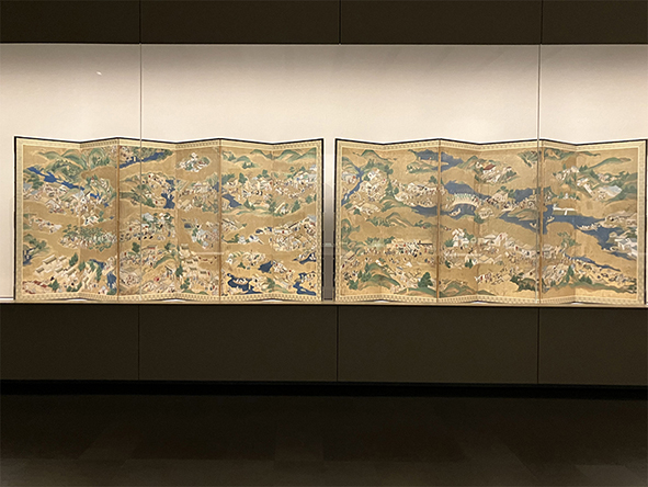 伊勢参宮道中図屏風